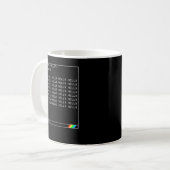 ZX Spectrum Geek Code Essential T Shirt Kaffeetasse (Vorderseite Links)