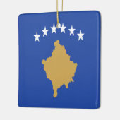 zXK001 KOSOVAR FLAG KOSOVO, Europa, Keramikornament (Links)