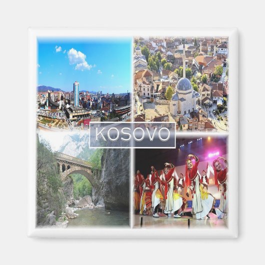 zXK005 KOSOVO, Europa, Kühlschrank Magnet (Vorne)