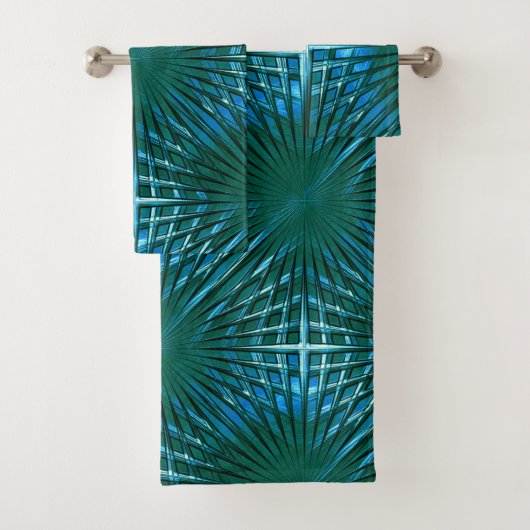 Zyan-spitzes Gitter, gespritzt oder aufgeblasen Badhandtuch Set (Insitu)