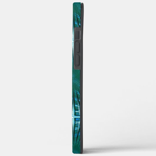 Zyan-spitzes Gitter, gespritzt oder aufgeblasen Case-Mate iPhone Hülle (Rückseite / Links)