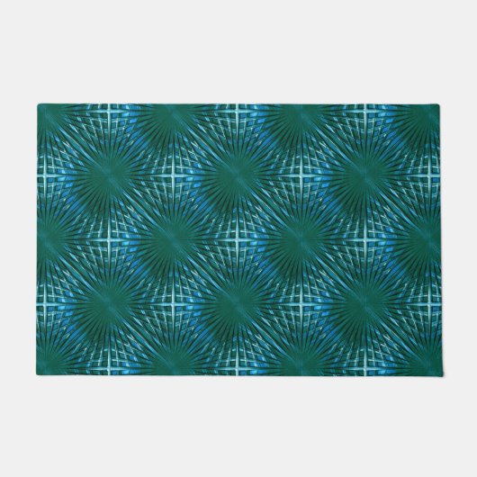 Zyan-spitzes Gitter, gespritzt oder aufgeblasen Fußmatte (Vorderseite)