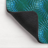 Zyan-spitzes Gitter, gespritzt oder aufgeblasen Mousepad (Ecke)