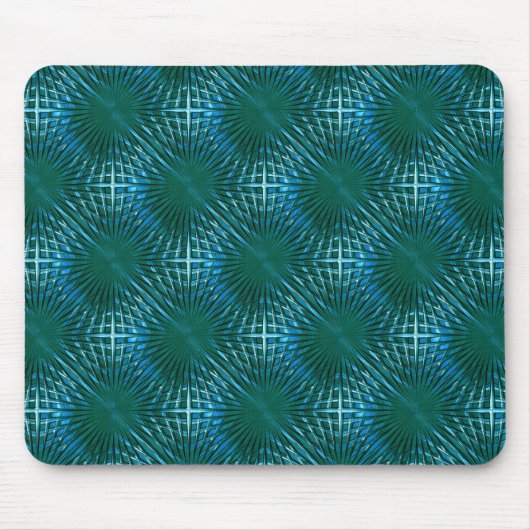 Zyan-spitzes Gitter, gespritzt oder aufgeblasen Mousepad (Vorne)