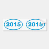 Zyanblau 2015 autoaufkleber (Vorne)