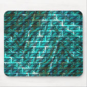 Zyanfarbene, graue oder abstrakte Backsteinwand Mousepad (Vorne)