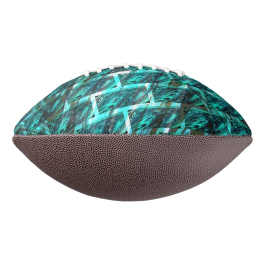 Zyanfarbener, grauer, geriffter oder anderer Stein Football (Gedreht 90)