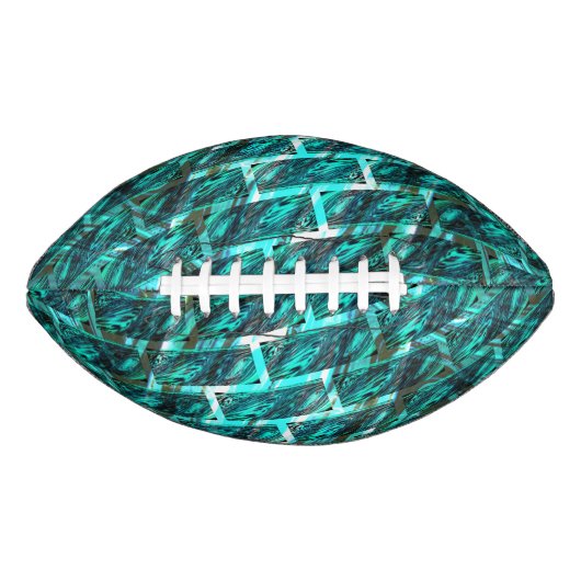 Zyanfarbener, grauer, geriffter oder anderer Stein Football (Vorderseite)