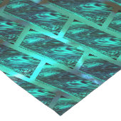 Zyanfarbener, grauer, geriffter oder anderer Stein Großer Tischläufer (Ecke)