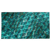 Zyanfarbener, grauer, geriffter oder anderer Stein Kissenbezug (Vorderseite-Rechts)