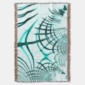 Zyanisch-gekrümmte Spur auf hellem Hintergrund Decke (Vorderseite Vertikal)