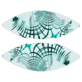 Zyanisch-gekrümmte Spur auf hellem Hintergrund Football (Paneele)