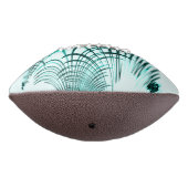 Zyanisch-gekrümmte Spur auf hellem Hintergrund Football (Gedreht 270)