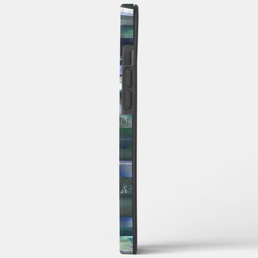 Zyanisch zerrissene Streifen aus verschmierten und Case-Mate iPhone Hülle (Rückseite / Links)