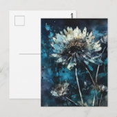 Zyanotypalkohol Aquarell Florenz Postkarte (Vorne/Hinten)