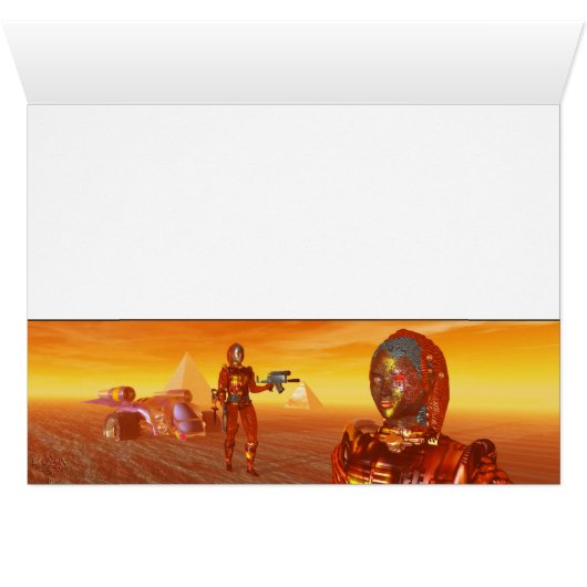 ZYBORGARTEN IN DER WÜSTERHYPERION-Science Fiction (Innenansicht Horizontal (Unten))