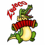 Zydeco Gator Fotoskulptur Magnet<br><div class="desc">Cajun Gator</div>