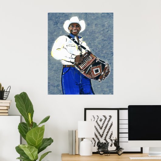 Zydeco Geno Poster (Heimbüro)