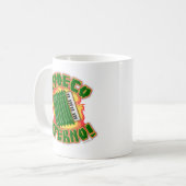 Zydeco Inferno Cartoon Design Kaffeetasse (Vorderseite Links)