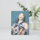 Zydeco Music Postkarte (Stehend Vorderseite)