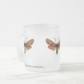 Zygaena carniolica - The Crepuscular Burnet Moth Mattglastasse (Vorderseite Links)