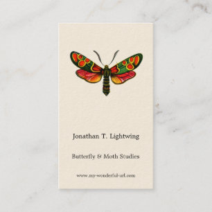 Zygaena carniolica - The Crepuscular Burnet Moth Visitenkarte