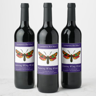 Zygaena carniolica - The Crepuscular Burnet Moth Weinetikett