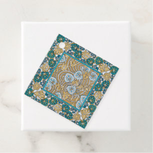 Zyklamen Blau Jugendstil Blume Botanisch Geschenkanhänger