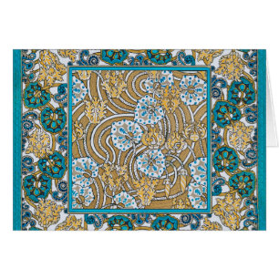 Zyklamenblaue Art Nouveau-Blume, botanisch
