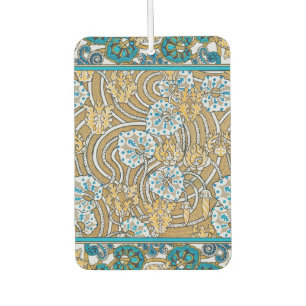 Zyklamenblaue Art Nouveau-Blume, botanisch Autolufterfrischer
