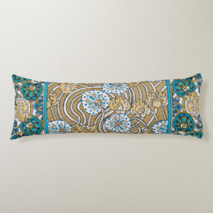 Zyklamenblaue Art Nouveau-Blume, botanisch Seitenschläferkissen