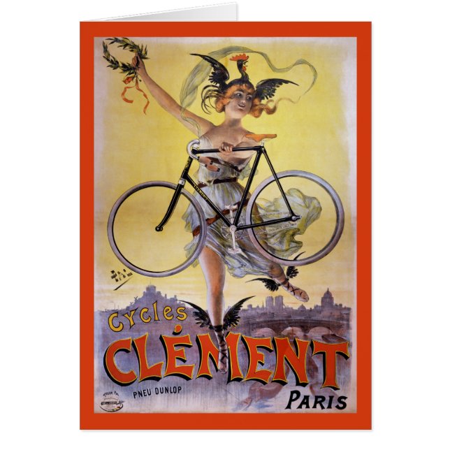 Zyklen Clément 1898 Vintages Werbungs-Plakat (Vorne)