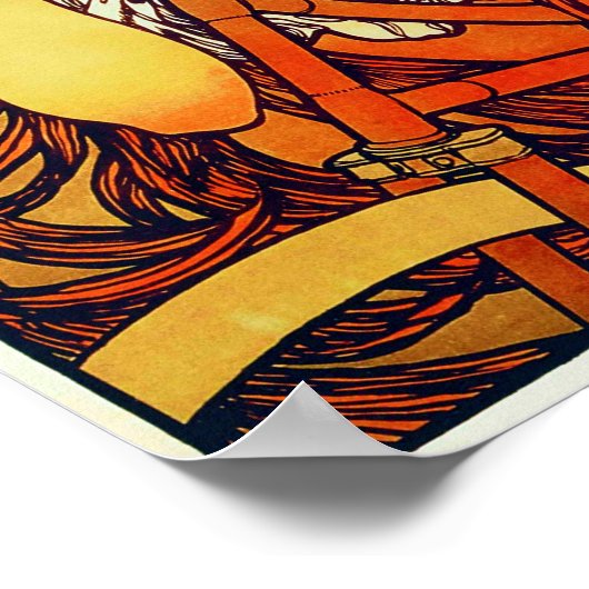 Zyklen Perfecta, Mucha Poster (Ecke)