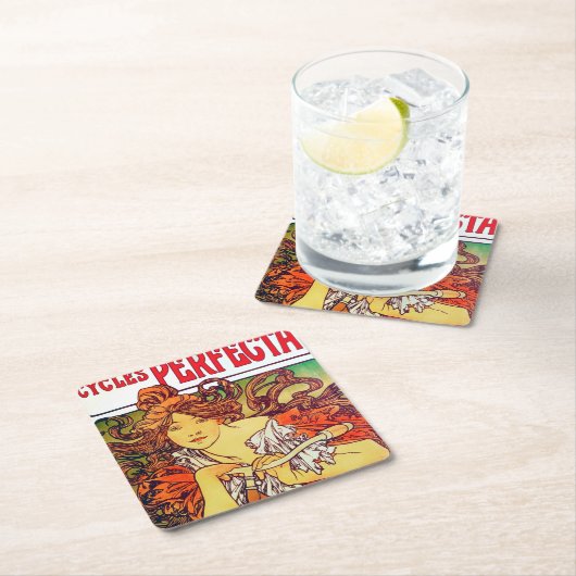 Zyklen Perfecta, Mucha Rechteckiger Pappuntersetzer (Vor Ort)