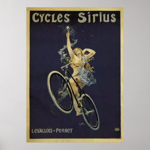 Zyklen Sirius Vintages Fahrrad-Plakat Poster