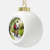 ZYKLING KERAMIK Kugel-Ornament (Rechts)