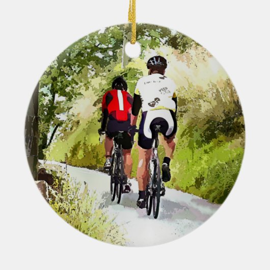 ZYKLING KERAMIKORNAMENT (Hinten)