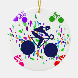 ZYKLING KERAMIKORNAMENT