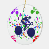 ZYKLING KERAMIKORNAMENT (Links)