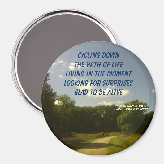 ZYKLING MAGNET (Vorderseite/Rückseite)