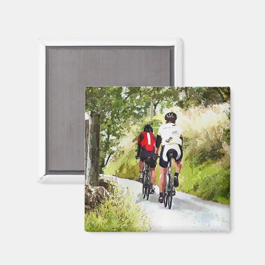 ZYKLING MAGNET (Vorderseite/Rückseite)