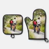 ZYKLING OFENHANDSCHUH & Topflappen-Set (Vorderseite)