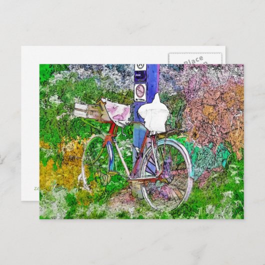 ZYKLING POSTKARTE (Vorne/Hinten)