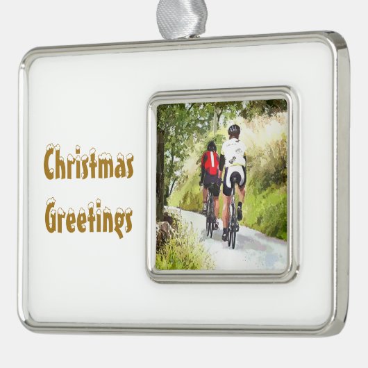 ZYKLING Rahmen-Ornament SILBER (Links)