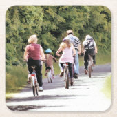 ZYKLING RECHTECKIGER PAPPUNTERSETZER (Vorderseite)