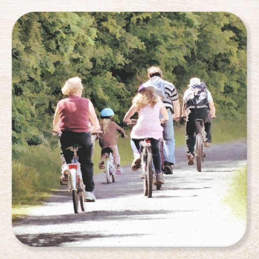 ZYKLING RECHTECKIGER PAPPUNTERSETZER (Vorderseite)