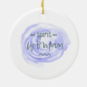 Zyklische Frau Keramik Ornament (Hinten)