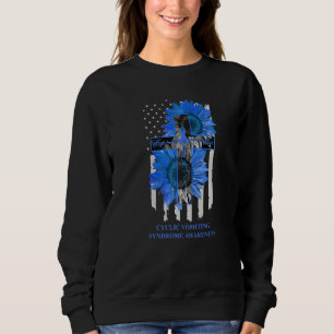 Zyklisches Erbrechenssyndrom Faith Hope Love Blaue Sweatshirt