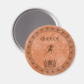 zyklisches griechisches Design Magnet (Vorderseite/Rückseite)