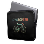Zyklobahn Funny Bicyclist Spaß Laptopschutzhülle (Vorderseite Links)